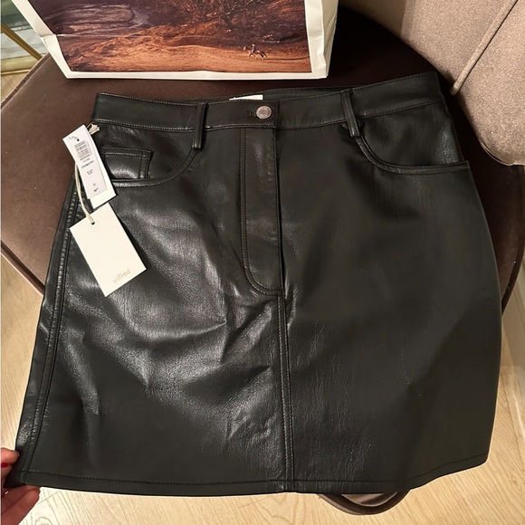 Artizia Leather Mini Skirt (Wilfred) - Picture 1 of 4